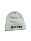 Waffle Knit Embroidered Palestine Beanie